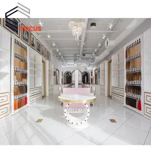 Modern Wig Shop Design Beauty Suppliers Store Hair Salon Showroom Decoration Wig Furniture