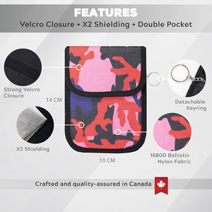 Pochette Faraday pour clés de voiture, sac Faraday, porte-clés anti-RFID, protection contre les signaux, anti-vol, étui pour clés - Product Image 4