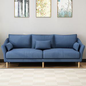 Juego de Sofás Modernos Minimalistas para Sala de Estar en Forma de L, con Tapicería Lavable Extraíble, Relleno de Espuma, Color Gris, para Apartamentos Pequeños - Product Image 5