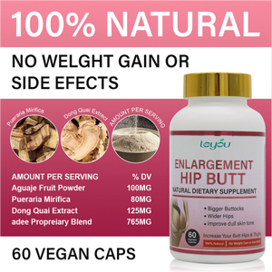 Capsule per l'Ingrandimento di Fianchi e Glutei in 3 Giorni con Collagene per Rassodare - Integratori di Bellezza Vegani e Senza Glutine (60 Capsule) - Product Image 3