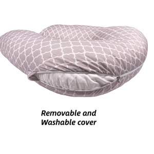 Almohada de Cuerpo Personalizada en Forma de U Grande Moonlight para Lactancia Materna, Embarazo, para Dormir, de Poliéster Lavable - Product Image 5