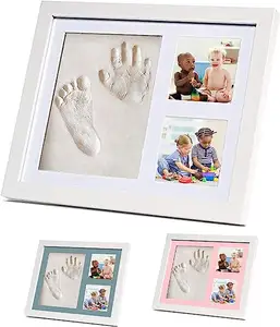 Voetafdruk Kit & Handprint Kit, Baby Fotolijst Kit Klei Voor Pasgeboren Baby Meisjes En Jongens