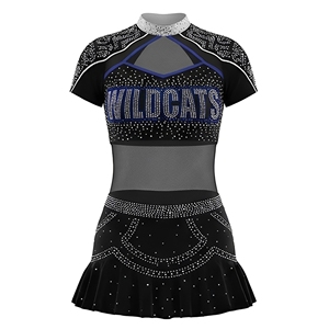 Conjuntos <span class=keywords><strong>de</strong></span> Uniformes <span class=keywords><strong>de</strong></span> <span class=keywords><strong>Tenis</strong></span> <span class=keywords><strong>de</strong></span> Spandex Azul y Blanco Plisados para Adultos, Sublimados, para Grupos <span class=keywords><strong>de</strong></span> Animación - ¡Gran Venta! - Product Image 3