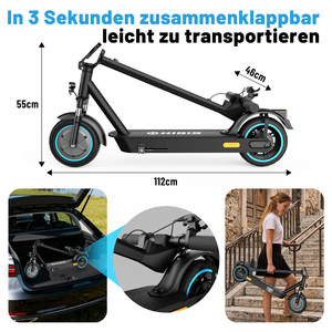Handel ABE Strassenzugelassener Elektroroller,250W Motor,10 Zoll Vollgummireifen,klappbar,20 km/h Fur Deutsche Markthandel - Product Image 5