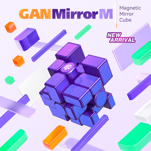 Gan 3x3 Mirror Magnetic Uv Version Rubiks Cube Sticker, jouet de puzzle irrégulier et lisse pour adolescents de 8 à 13 ans - Product Image 3