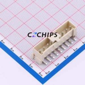 WT396VL-094C-0W Wire-to-Board Pin Header SMD,P=3.96mm Connector 1x9P 3.96mm Vertical Mount VH - Product Image 1