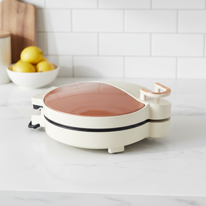 Machine à sandwich et à gaufres électrique automatique 1500W, antiadhésive, double zone, appareil électroménager pour la maison - Product Image 1