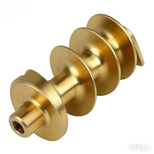 Tornillo sin fin de acero inoxidable mecanizado CNC personalizado OEM para molinillo de carne para equipos de procesamiento de alimentos - Product Image 2