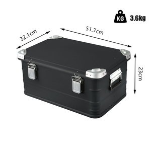 Large Capacity <strong>Camping</strong> Travel Sundries <strong>Storage</strong> <strong>Box</strong> Stackable Aluminum <strong>Storage</strong> Case <strong>Box</strong> - Product Image 3