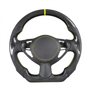 Volant sport en fibre de carbone et Alcantara avec éclairage LED pour Infiniti G35 G35X Fx35 M35 Nissan 350Z <span class=keywords><strong>370Z</strong></span> 2002 2003 2004 2005 2006 2007 - Product Image 2