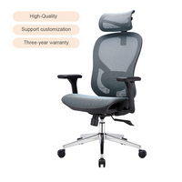 Chaise de bureau ergonomique moderne en maille, très vendue, avec accoudoirs 4D réglables, appui-tête réglable en hauteur, couleurs personnalisables, pour la maison/le bureau