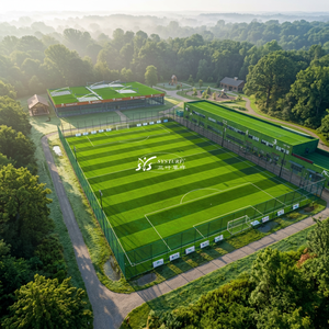Solution de projet de terrain de football intérieur durable et écologique tout-en-un, conforme aux normes <span class=keywords><strong>FIFA</strong></span>, gazon artificiel souple ignifuge - Product Image 1