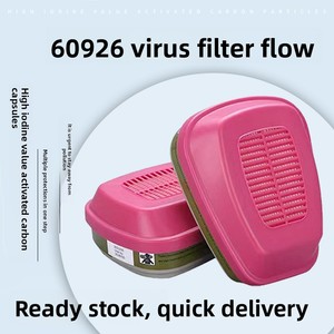 Cartucho de Filtro para Mascarilla 60926, Carbón Activado Anti-Tóxico, Respirador de Alta Eficiencia para Gases Ácidos, Cloro y Dióxido de Azufre - Product Image 5