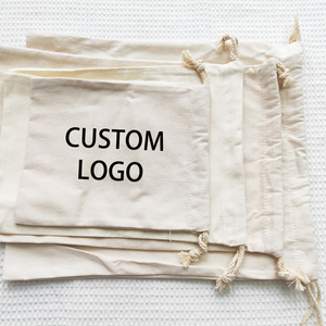 Sacs en toile personnalisés en coton et lin, petits, grands, longs, avec cordon <span class=keywords><strong>de</strong></span> serrage et logo imprimé sur mesure - Product Image 3