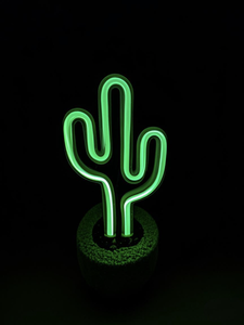 Green <span class=keywords><strong>LED</strong></span> Cactus <span class=keywords><strong>Neon</strong></span> <span class=keywords><strong>Sign</strong></span> Light Battery & USB Powered Abajur para Crianças Bedroom & Warehouse for Party Decorações - Product Image 4