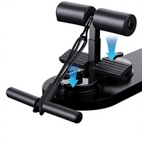 Sangle de Tension Abdominale en Acier à Double Ventouse Fixe pour Exercices à Domicile et Entraînement du Tronc