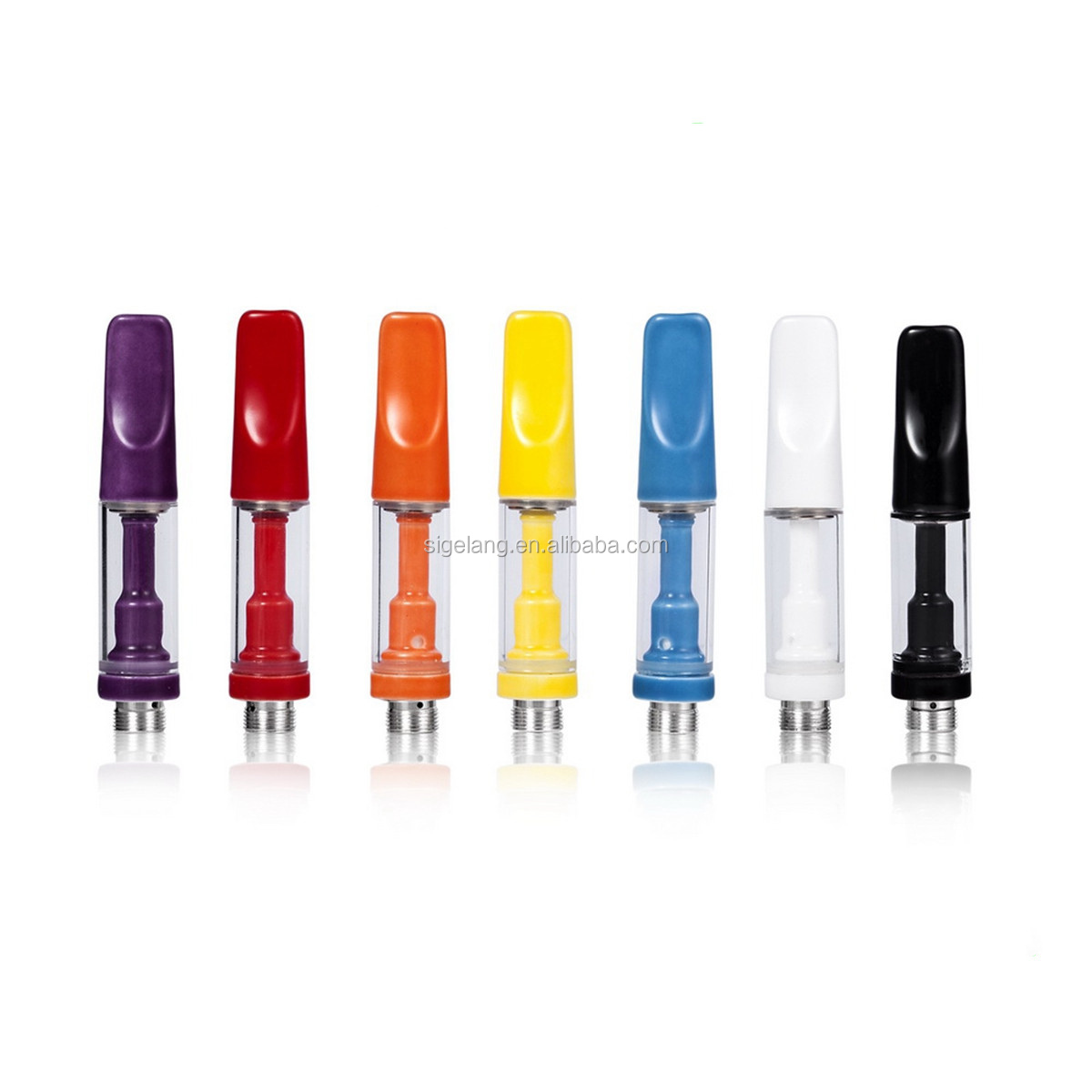 Wholesale brand new 510 threaded glass jar without leakage Cbd cartridge 1ml ceramic D8 e cigarette cart