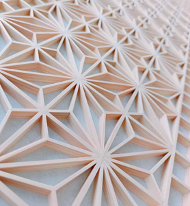 Esthétique traditionnelle Technique de travail du bois consistant <span class=keywords><strong>à</strong></span> assembler des pièces de bois Kumiko <span class=keywords><strong>à</strong></span> l'aide de cadeaux faits <span class=keywords><strong>à</strong></span> <span class=keywords><strong>la</strong></span> <span class=keywords><strong>main</strong></span> <span class=keywords><strong>à</strong></span> <span class=keywords><strong>la</strong></span> mortaise - Product Image 2