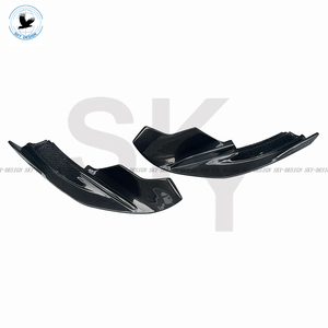 ドライカーボンファイバーエアデフレクターマクラーレン540c 570s 570GTフロントバンパーサイドカナードステップバータイプ - Product Image 3