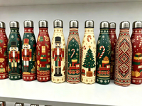 Cadeaux de Noël personnalisés, bouteilles d'eau en acier inoxydable en forme de cola, réutilisables, isolées, étanches, parfaites pour la salle de sport, le camping, les activités de plein air