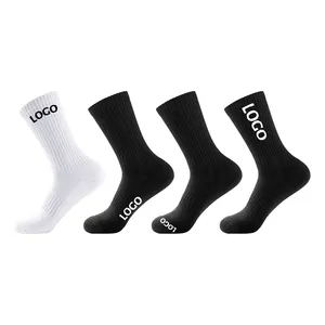 Unisex Athletic Sneaker 100 Cotton Socks Men Women Personalized Running Basketball Sport Socks Custom Logo