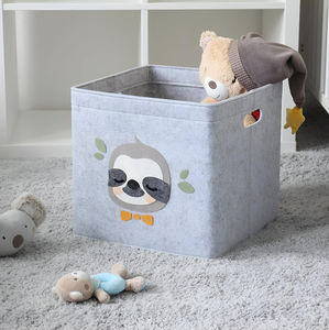 Felt Laundry Basket Foldable <strong>Hamper</strong> Bag Square Storage Bin Organizer Over 3mm Felt Safe Material Washable - Product Image 4