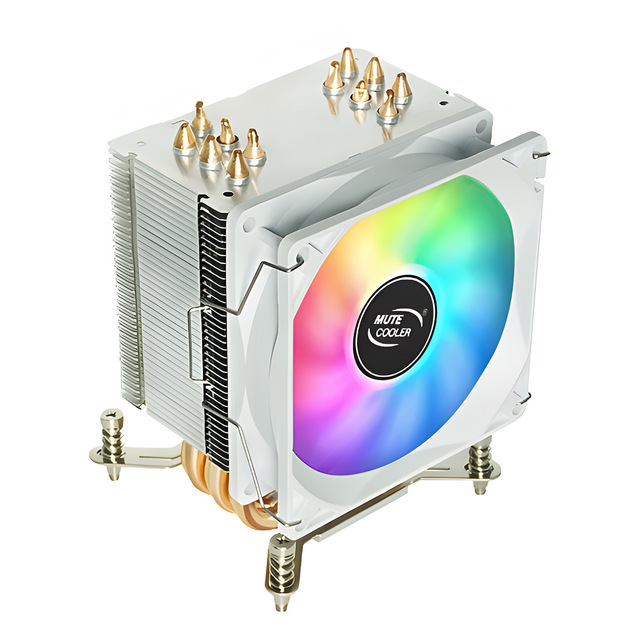 [2011 Motherboard Dedicated] S600 Copper Tube Radiator X79 X99 Threaded CPU Cooler Intelligent Temperature Control Silent Fan