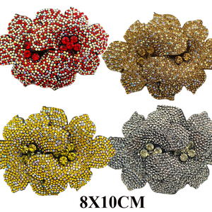 <span class=keywords><strong>Lcuky</strong></span> Bulk Strass Patch Strass Broche Fleur Perlée Applique 10cm pour Vêtements Accessoires Décoration - Product Image 1