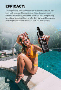 Haute qualité naturel lueur instantanée soleil Corps <span class=keywords><strong>Mousse</strong></span> autobronzant pour Deep Bronze Tan Sunless <span class=keywords><strong>Bronzer</strong></span> Corps <span class=keywords><strong>Bronzer</strong></span> - Product Image 3