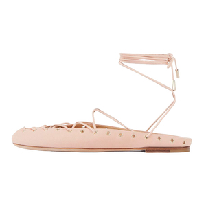 Sandales décontractées à lacets pour femme, grande taille 44, à talons plats, bout rond, coupe large, avec découpes frontales - Product Image 6