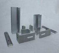 Connecteur de rail amélioré en aluminium anodisé argenté EuroHa E03, conçu par le fabricant, pour système de montage solaire