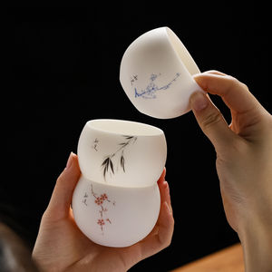 Penjualan terlaris cangkir teh keramik dengan gaya Cina, warna yang berbeda, dengan arti tradisional Cina yang indah - Product Image 4