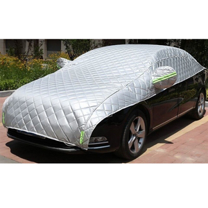 <span class=keywords><strong>Housse</strong></span> demi-voiture en coton épaissi de haute qualité OEM disponible couverture de toit de voiture anti-neige et grêle - Product Image 6