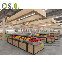 Design décontracté et confortable décoration d'épicerie étagère d'épicerie design mini supermarché