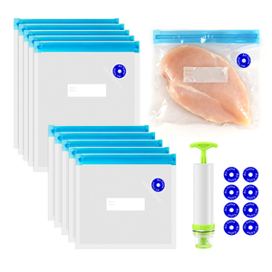 Reusable Vacuum Zipper Packaging <strong>Bags</strong> for Salad Baby Food Chewing Gum Potato Chips-for Nuts and <strong>Beans</strong> Durable PE Plastic - Product Image 5