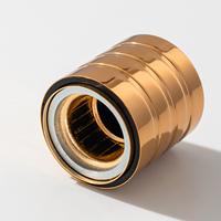 Tapón Magnético de Lujo en Forma de Cilindro para Perfumes, Tapones de Metal Pesado para Perfumes, Color Dorado Brillante de Alta Gama Personalizado para Perfumes