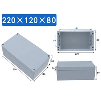 Boîtiers de jonction étanches IP66 en aluminium moulé sous pression, revêtement poudré, boîtiers électriques multi-tailles, coffrets de distribution muraux