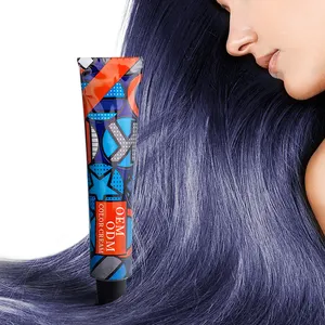 Diwei Oem Wlosale, crema de tinte de color de cabello de alta calidad, crema de tinte de cabello de Color negro Natural y desarrollador