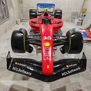 Soporte de exhibición personalizado para modelo de coche de carreras F1 de metal, estilo industrial, preensamblado y con recubrimiento en polvo, para decoración. - Product Image 1