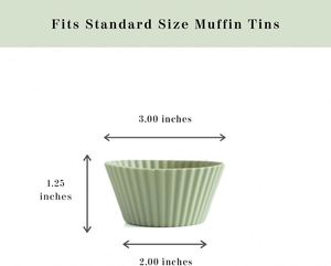 Home Kitchen Cooking Supplies Cake Decorating Tools <b>Silicone</b> Cake Cup Round Shaped Muffin Cupcake <b>Baking</b> Molds - Product Image 2