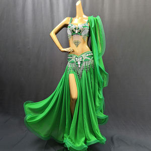 <span class=keywords><strong>Costume</strong></span> de danse du ventre professionnel pour femmes, vente chaude, pour spectacle sur scène, tenue en 3 pièces, <span class=keywords><strong>costume</strong></span> de danseur de carnaval à paillettes - Product Image 6