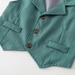 Conjunto de Primavera para Bebé Niño, <span class=keywords><strong>Traje</strong></span> Formal Infantil, Vestido de Fiesta, 4 Piezas, Chaleco, <span class=keywords><strong>Camisa</strong></span> Blanca, <span class=keywords><strong>Corbata</strong></span> de Moño - Product Image 5