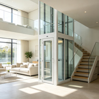 Ascenseur hydraulique sur mesure pour villa, usage résidentiel intérieur/extérieur, pour maison privée auto-construite