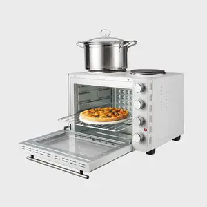 Toast electric oven 30 litres for home pizza bread maker toaster oven with 2 hotplates