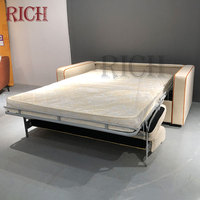 Meubles de salon populaires, canapé-lit moderne, canapé-lit pliable simple ou double, canapé convertible à double usage, style européen, canapé-lit beige