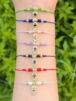 Bracelet ajustable en strass de luxe léger, petite taille, avec lettre anglaise, polyvalent et tendance