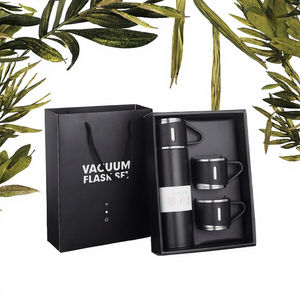 Juego de Termos Clásicos de Acero Inoxidable de Doble Pared con Aislamiento al Vacío y Asa - Taza de Regalo a Prueba de Fugas y Ecológica - Product Image 3