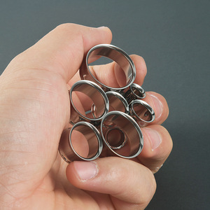 G23 Titane : Dilatateurs d'<span class=keywords><strong>oreille</strong></span> creux <span class=keywords><strong>de</strong></span> haute qualité, tube droit sans filetage, double évasement, pour <span class=keywords><strong>piercing</strong></span> hélix - Product Image 3