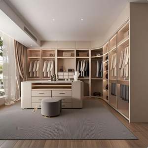 Armario Moderno 2025 con Puerta de Vidrio y Espejo, Diseño de Vestidor para Dormitorio, Organizador Personalizable, Armario para Ropa a Medida - Product Image 4