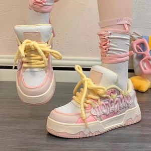 <span class=keywords><strong>Scarpe</strong></span> Casual da <span class=keywords><strong>Donna</strong></span> per Corsa e Passeggio, Design Ergonomico Durevole, Traspiranti, Suola Spessa, Bianche Blu Rosa, Prezzo all'Ingrosso - Product Image 1